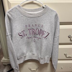 NWT Abercrombie & Fitch St. Tropez Light Gray Women's Sweater